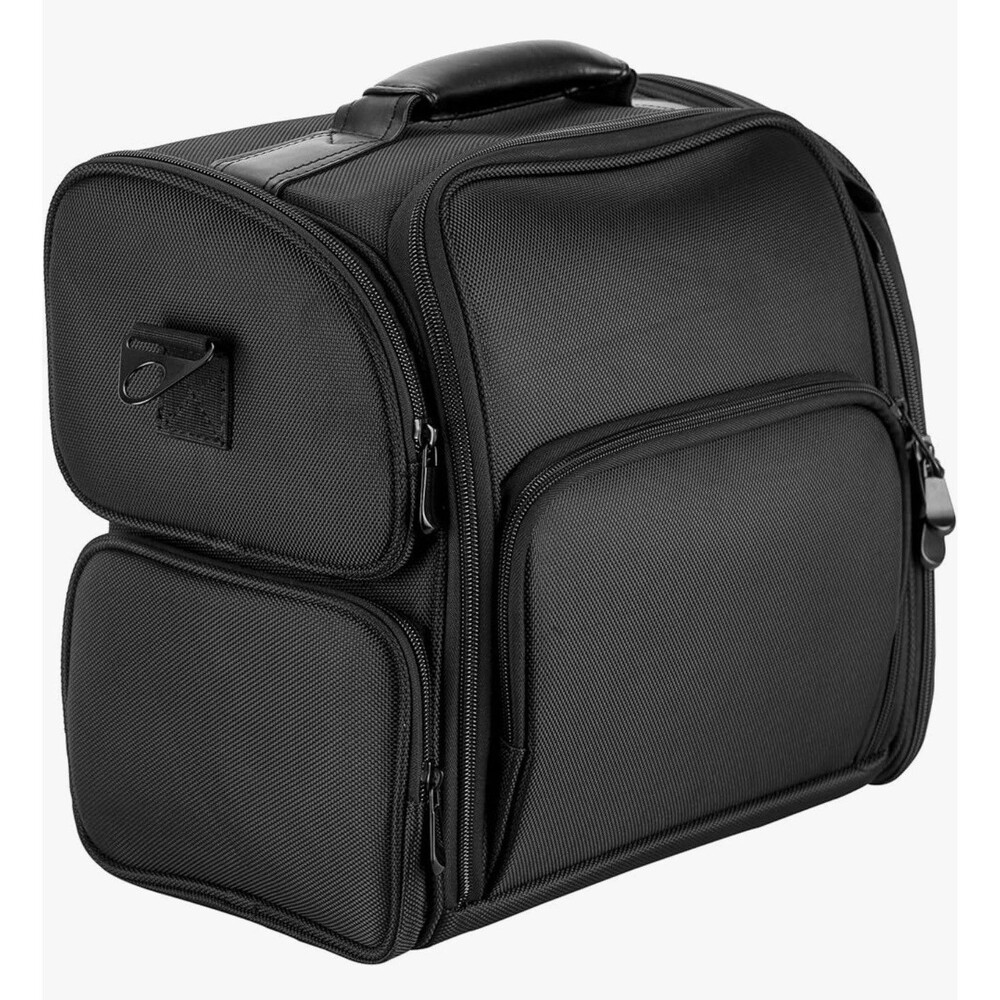 Hk3603 Soft Sided Professional Travel Makeup Case, Nylon Black